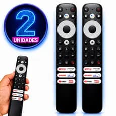 Controle Remoto Compatível TCL Smart Tv LED 4K Android RC902V Google TV Serie C Serie S Serie P