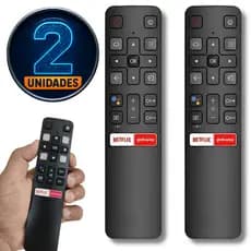 Controle Remoto Compatível TCL SEMP Smart TV RC802v Android LCD LED 4K