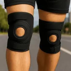 Par Joelheira Ortopédica Neoprene Proteção Patelar Alivio Dor Proteção Estabilização Academia