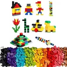 Brinquedo Blocos De Montar Infantil Educativo 1000 Peças Castela