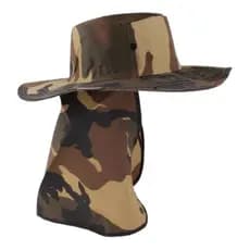 Chapeu Pescador Australiano Camuflado Com Protetor Solar, Pescoço Original Top