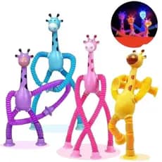 Girafas Pop It Tubo Estica E Gruda Montessori Magic Com Luz