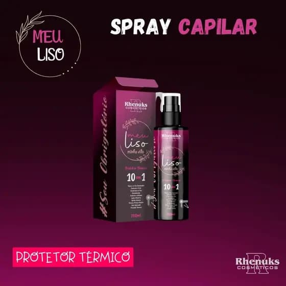 Spray Capilar Meu Liso Minha Vida Rhenuks 200 ml