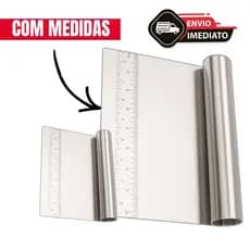 Espátula Reta Tubular Inox Multiuso | Cortador e Raspador para Massas, Bolo, Legumes e Cozinha