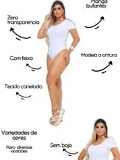 KIT Com 2 Body Feminino Manga Princesa ,Manga Curta, Veste do 36 ao 42 Moda Blogueira, Festa Adulto.
