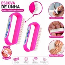 Escovas Uso Geral Limpeza De Unhas Pé e Mão Multiuso Higiene Manicure Designer Funcional