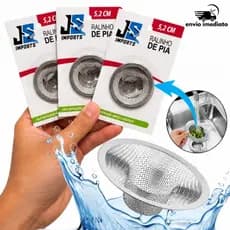 Ralo De Pia Multiuso Universal 5.2cm Aço Inoxidável Para Cozinha Banheiro