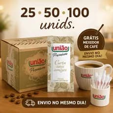 Sache acucar Uniao. Praticidade e Dissolução Rápida