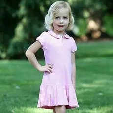 Vestido Polo Infantil malha pique ou algodao
