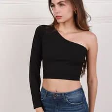 Promoção kit2 Cropped Mula Manca com manga longa malha canelado