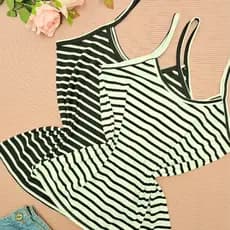 KIT2 Regata plus size G1 listrada Feminina listrada Alcinha canelado