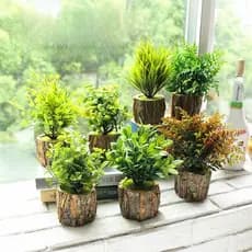 Plantas verde Artificiais buque de pick verde decoração de casa e sala Buquê de planta verde pequeno buquê