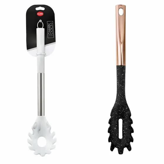 Pegador De Massa Silicone Com Inox Vazado Espaguete Macarrão