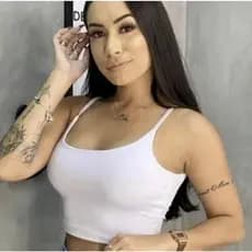Cropped Feminino de alça Fina com Bojo Versátil Academia Tamanho Único