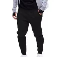 Calça Masculina Moletom Flanelada Lisa Slim