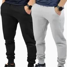 Calça Moletom Masculina Jogger Flanelada Inverno Quentinha Com Bolso P Ao GG
