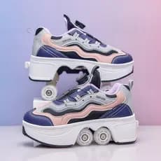 Crianças rodas de encolhimento automático 2026 novo estilo meninos pai sapatos meninas Runaway sapatos infantis patins