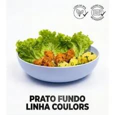 PRATO FUNDO PLASTICO LINHA COLOURS  1200 ML   HELSIM 1200ml  | Plástico Resistente, Sem BPA.