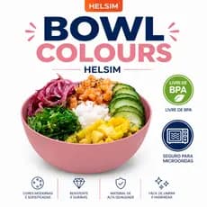 BOWLS  LINHA COLOURS 1LT , PLASTICO RESISTENTE LIVRE DE BPA  ,VAI NO MICRO-ONDAS.