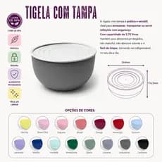 Tigelas Bowl Bacia Sem BPA 3,75 Litros - Freezer e Micro-ondas