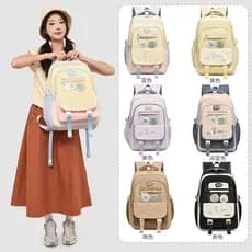 Nova mochila elegante, de múltiplas camadas, moderna e fofa para estudantes do ensino fundamental e médio, charmosa e ve