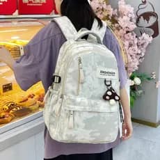 Mochila minimalista coreana estilo Ins, de grande capacidade, adequada para estudantes do ensino fundamental e médio,