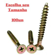 Parafuso Phillips Chipboard Cabeça Chata 3,5x40 | 4,0x16 | 4,0x25 | 4,0x40 | 6,0x70