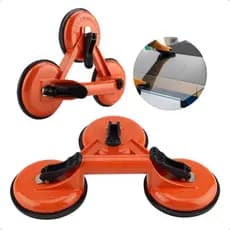 Ventosa Tripla Em Aluminio Para Vidros  Mamore Piso Porcelanato 150kg