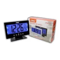 Relógio De Mesa Digital Termômetro Despertador Lelong LE-8107