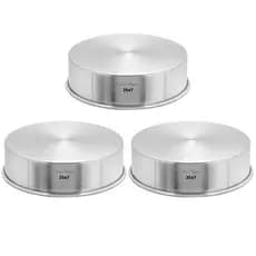KIT 3 (TRES) Forma Assadeira Bolo Cake REDONDA 25 x 7 Alumínio H84CR