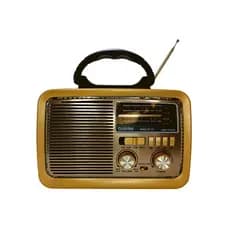 Rádio Retrô Am/fm Mp3 Bluetooth Bivolt C/lanterna E Led Azul