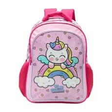 Mochila Unicornio Costas Rosa Escolar Infantil Com Alça 2026