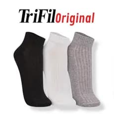 Kit Com 3 Pares De Meias Cano Curto Trifil Atoalhada Unissex Original Algodão