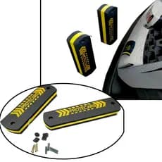 Protetor carro Parachoque/parede garagem, vai com adesivo tb pode  Parafuso 2 peças-amarelo/preto