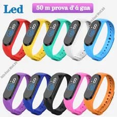Kit 10 Relógios Femininos M4 Digital LED Relógio Digital para Casal / Relógio Infantil Relógio à Prova de Água