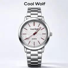 Relógio Feminina/Masculina de quartzo com mostrador triplo decorado com strass