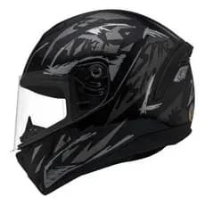 Capacete Moto Peels Spike 2 Dsm Brilhante Preto Grafite