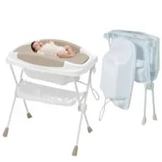 Banheira Premium Desmontável Para Bebê Galzerano Dobrável Com Trocador