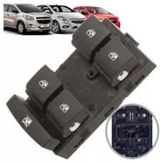 Botão Interruptor Vidro Elétrico Onix Prisma Spin Cobalt 2010 2011 2012 2013 2014 2015 Quadruplo Lado Motorista 12 Pinos