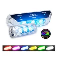 Kit Strobo Automotivo Rgb Zendel 9w Flash Control Completo 7 Cores