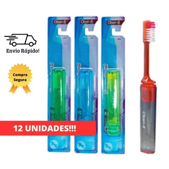 Escova de Dente Dental Para Viagem - 12 unidades