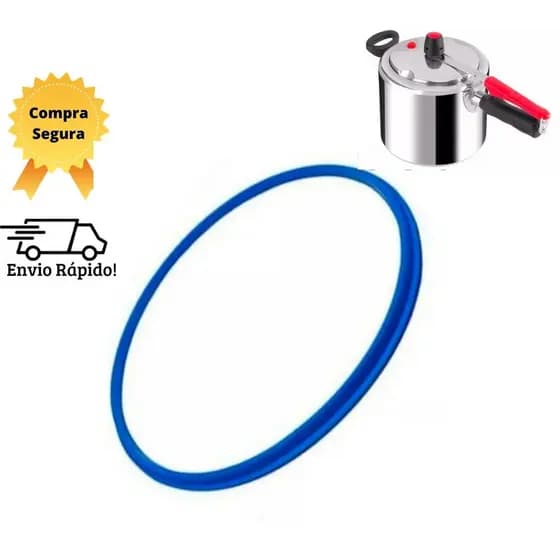 Borracha de Silicone Azul / Anel de Vedação para Panela de Pressão 4,5 e 7 Litros / Multiuso, Clock, Globo, Fortaleza, Penedo, Rochedo, entre outras