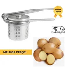 Espremedor e Amassador de Batatas, Legumes Para Fazer Pure, Utensilio Manual