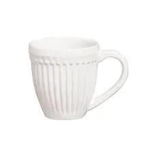 Conjunto com 4 Canecas 343ml Roma Branco Porto Brasil  Cerâmica