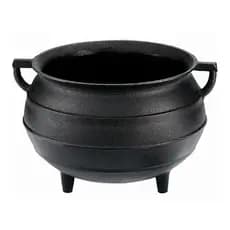 Caldeirão Tripé de Ferro Fundido com Alça 8l 20x26cm Caçarola Tacho Fumil
