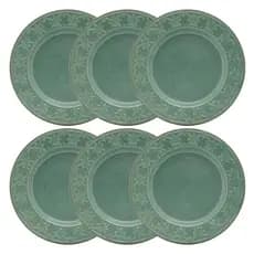 Conjunto com 6 Pratos Rasos Mendi 26cm Oxford Cerâmica