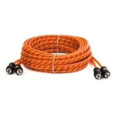 CABO RCA 4 MACHOS 5 METROS LARANJA KX3 INJETADO SOM MODULO