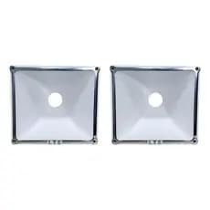 Kit 2 Cone Corneta Lts 2022 Parafuso Lente 20-22 Boca Jarro Trio Paredão Aluminio Quadrado