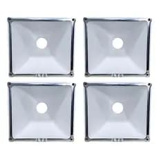 Kit 4 Cone Corneta Lts 2022 Parafuso Lente 20-22 Boca Jarro Trio Paredão Aluminio Quadrado