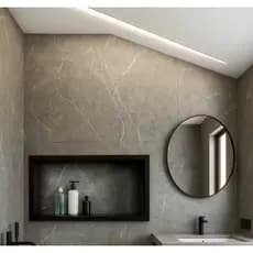 Nicho Para Banheiro Prateleira Embutir De Porcelanato 60x30 Cantoneira de Alumínio